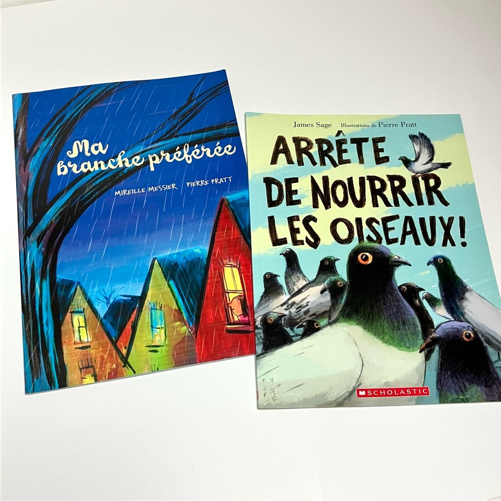 Lot 2 livres enfants illustrations Pierre Pratt Scholastic French Books